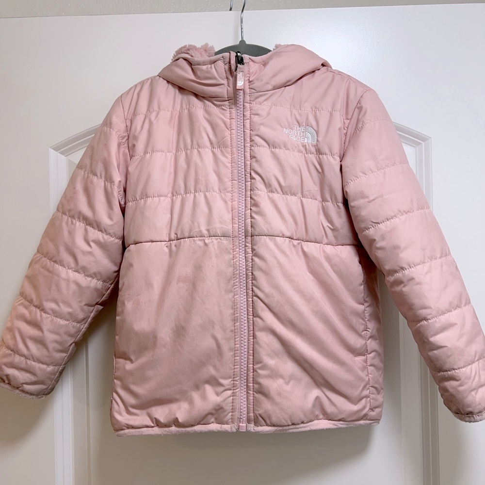 Toddler North Face Kids' Mossbud Swirl Reversible Water Repellent Hooded Jacket